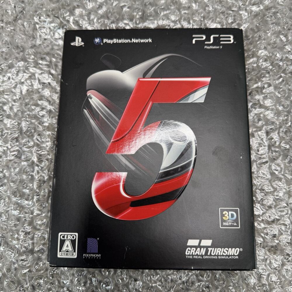 Gran Turismo 5 First Print Limited Edition PS3 Japan BCJS 30001 Apex Book CIB